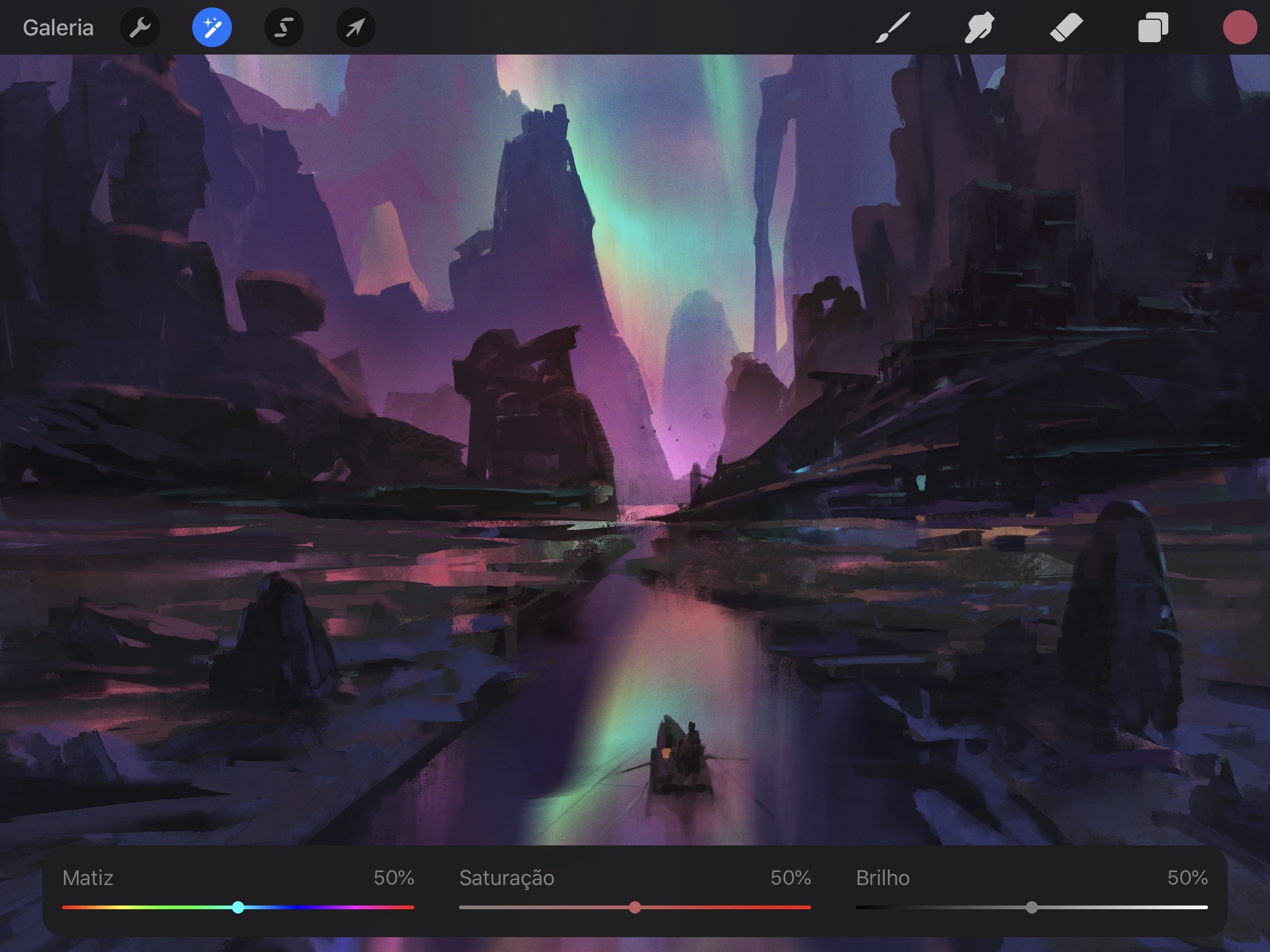 Screenshot do app Procreate