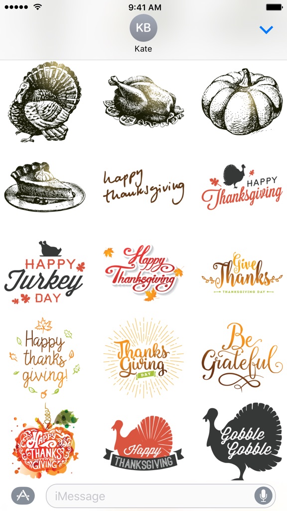 【图】Thanksgiving Day Stickers(截图2)