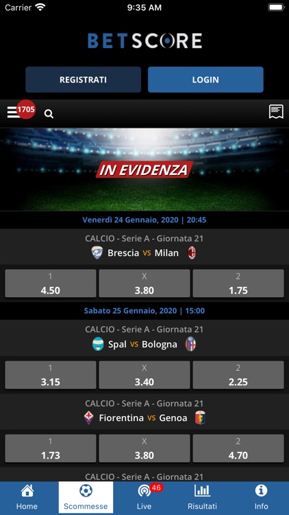 Betscore Scommesse