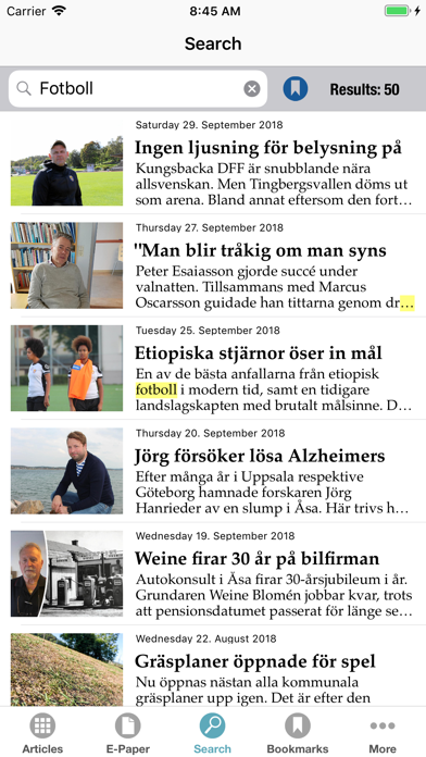 Kungsbacka-Posten E-tidning screenshot 3