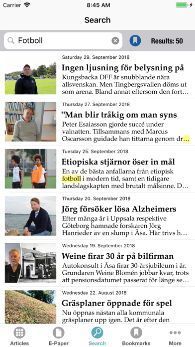 Kungsbacka-Posten e-tidning screenshot 3