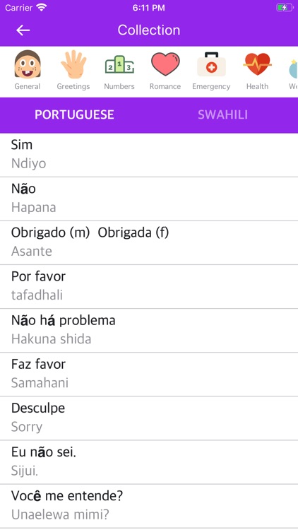 Portuguese Swahili Dictionary screenshot-6