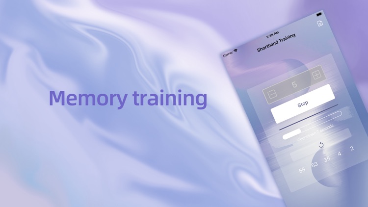 Shorthand Training-Memory