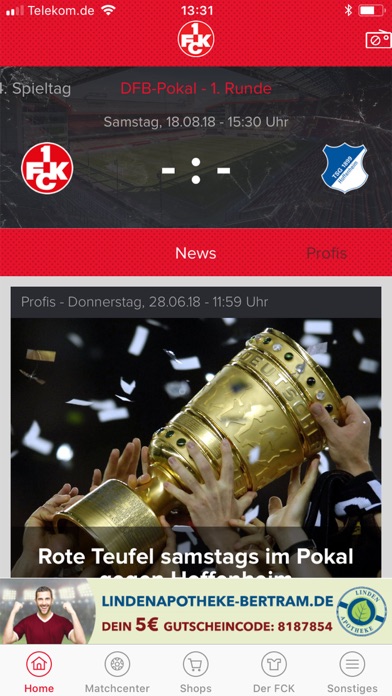 1. FC Kaiserslautern App screenshot 2