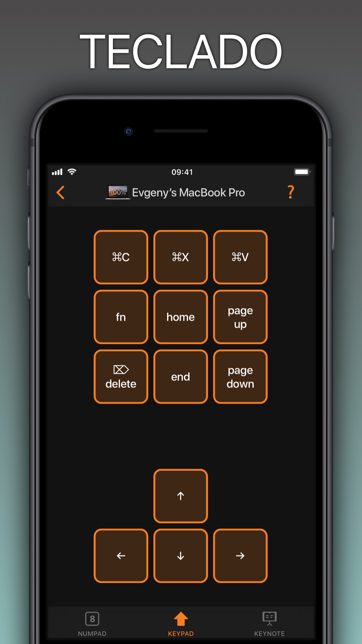 Screenshot do app NumPad, KeyPad remote keyboard