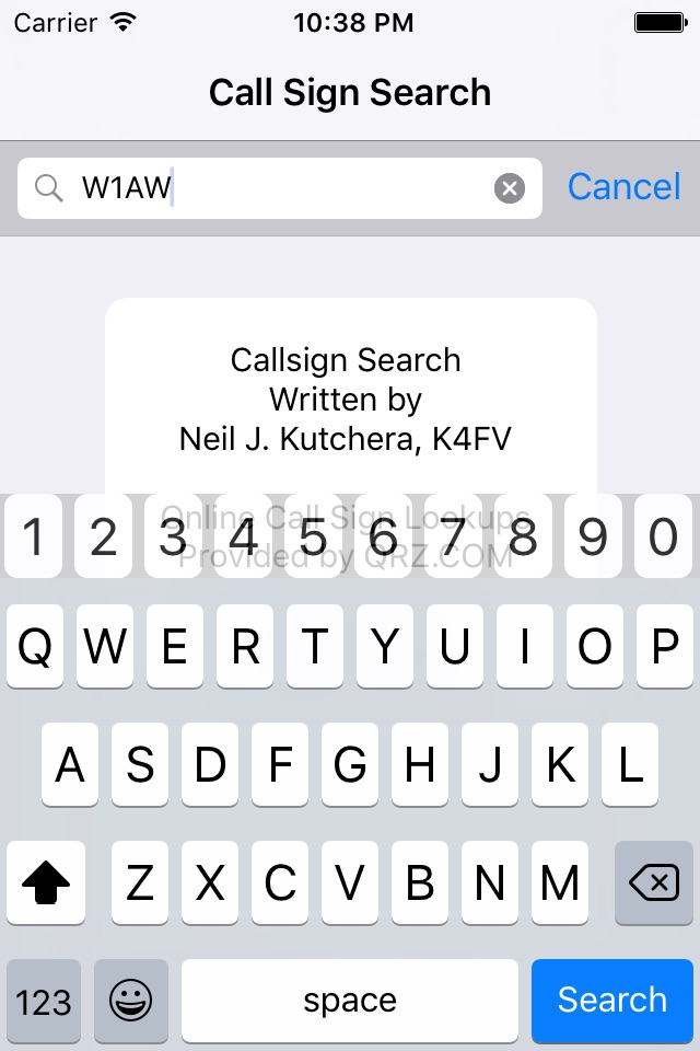Callsign Search screenshot 2