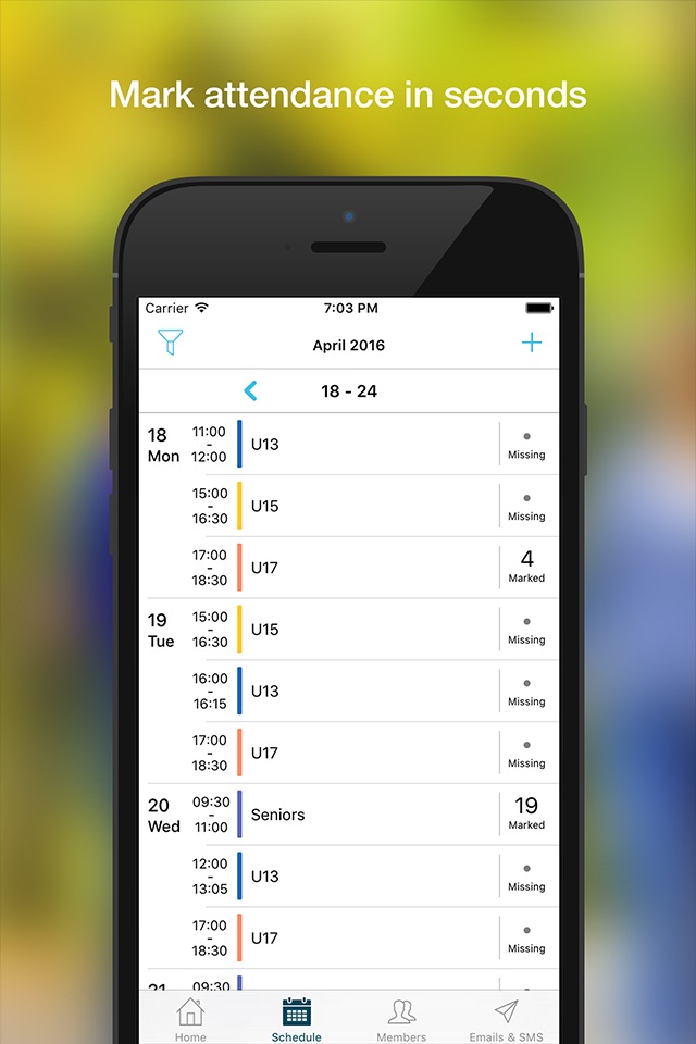 Sportlyzer Coach Diary screenshot 2