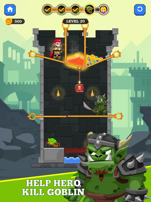 Hero Rescue - Câu đố hack não