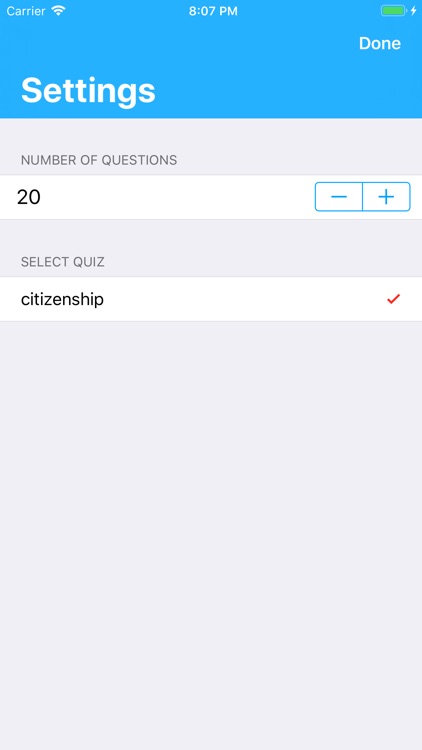 Citizenship Quiz Of CA