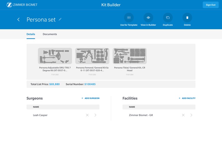 Kit Builder - Zimmer Biomet screenshot-4