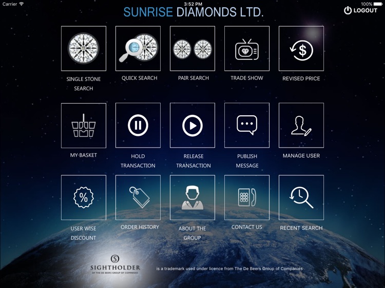 SUNRISE DIAMONDS For iPad