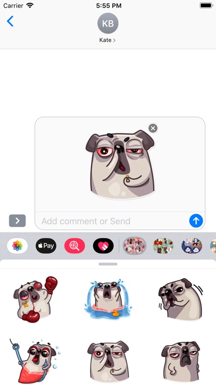 The angry Dog Stickers HD