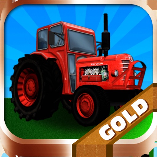 Tractor Farm Driver - Gold icon