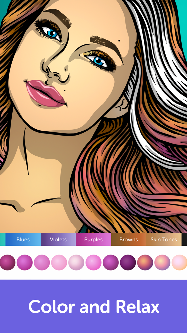Recolor - Adult Coloring Book Modded screenshot 3 - iOS app interface