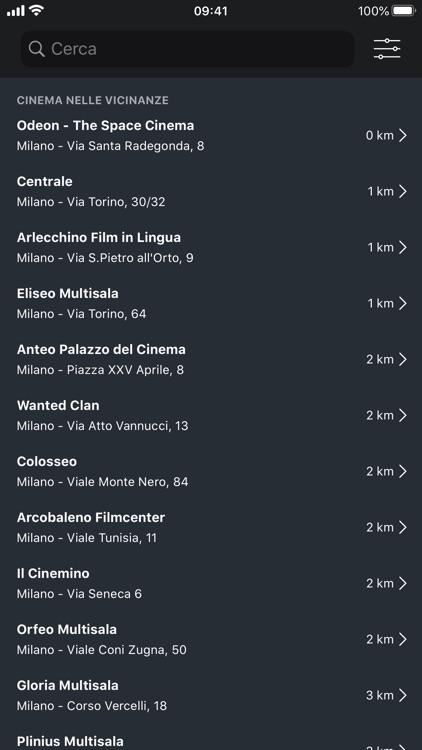 CineTime: Film al Cinema