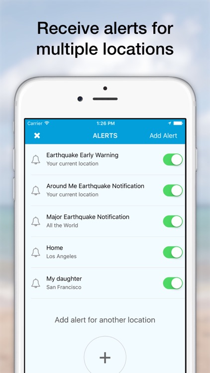 eQuake - Earthquake Alerts