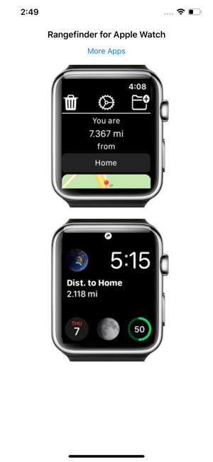 range finder app apple watch