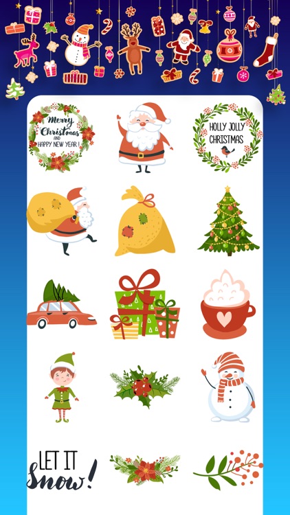 Christmas Stickers Greets emo