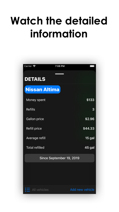 Fuel manager - track expenses screenshot 3