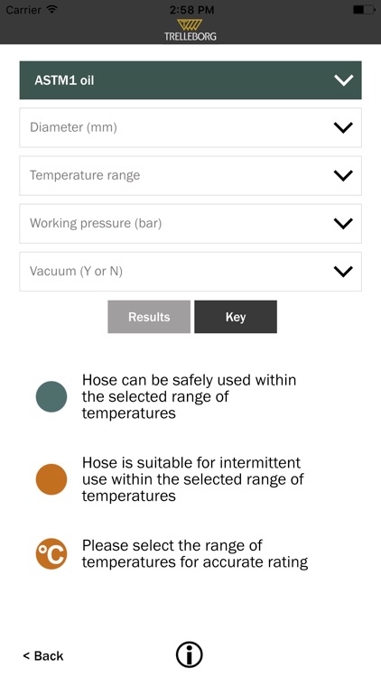 Chemical Hose Selector