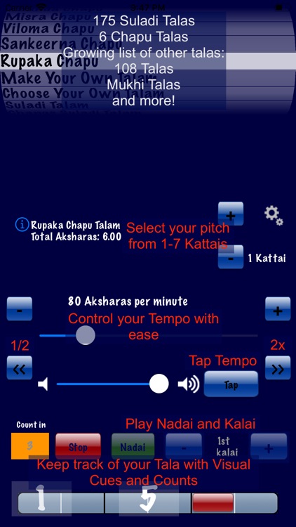 Talanome - Carnatic Metronome screenshot-0