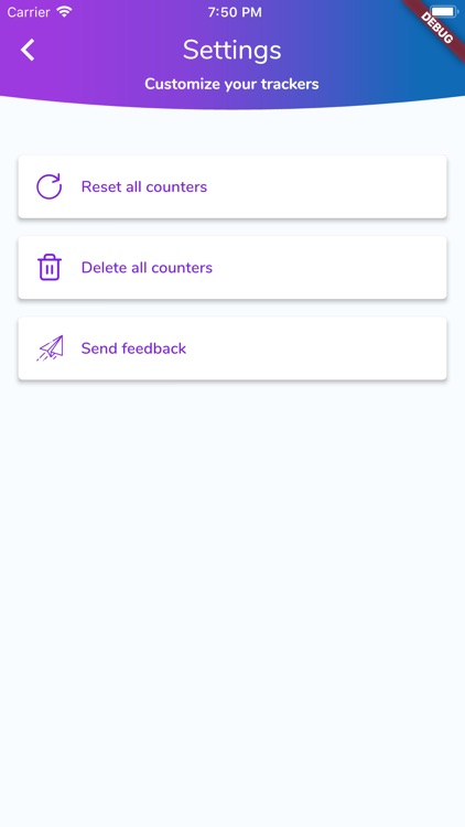 Track it - activities counter