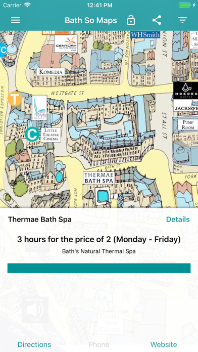 Bath Sussed Out Tourist Map screenshot 2