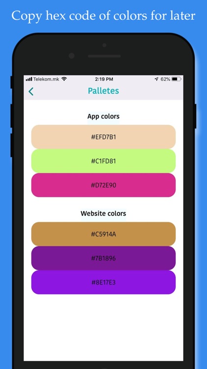 Palettes generator