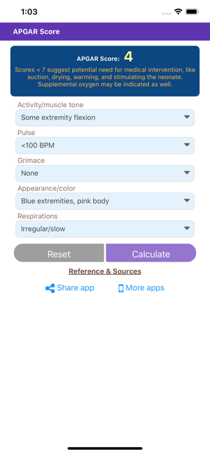 APGAR Score Calculator(圖2)-速報App