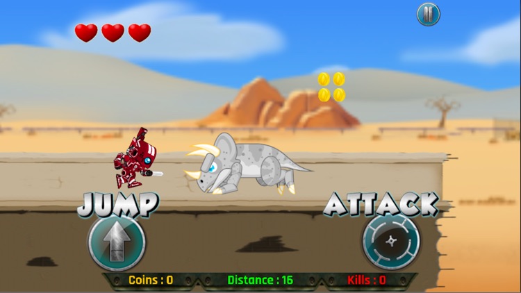 Robot vs Dino : Fun Run Games