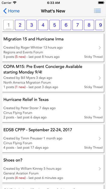 COPA Mobile Forum Reader