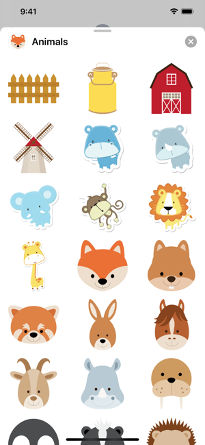 Cute Animal Friends Stickers(圖4)-速報App