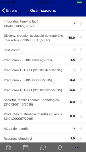 UdG Moodle(圖2)-速報App