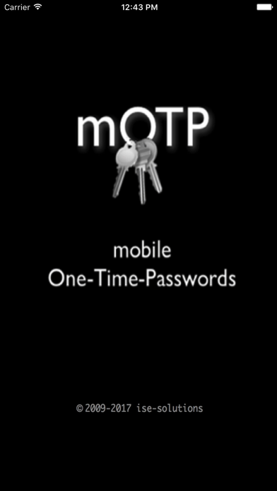 mOTP - mobile OneTimePasswords Screenshot 1