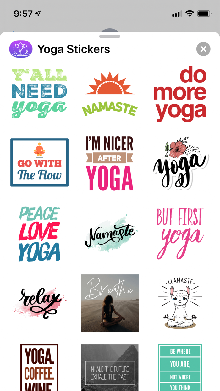 Yoga Stickers