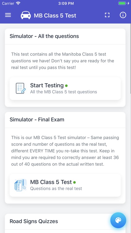 Manitoba Class 5 Test