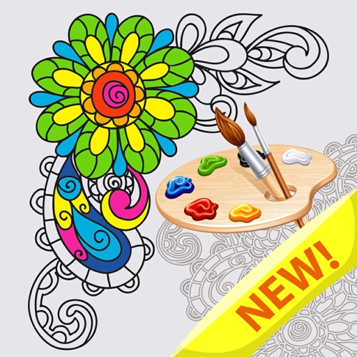 Coloring book for adults 2019 iOS App