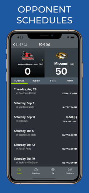 Missouri Football Schedules(圖8)-速報App