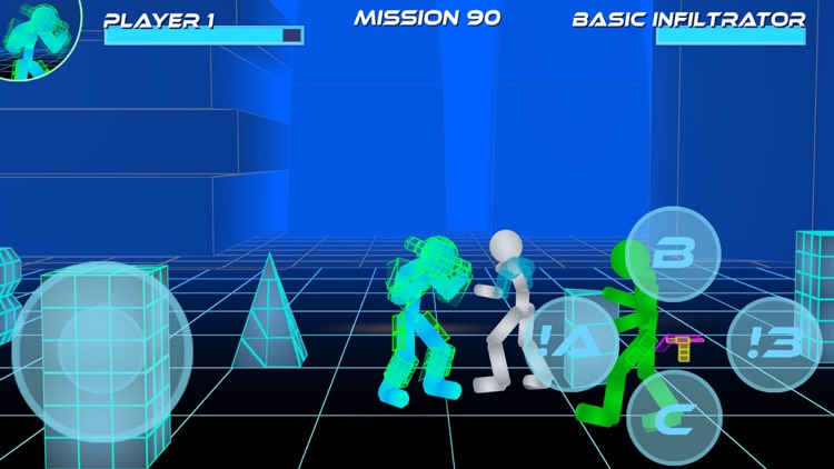 Stickman Neon Street Fighting