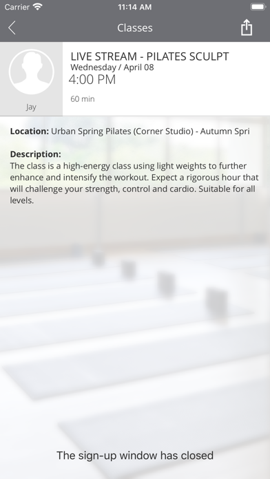 Urban Spring Pilates screenshot 4