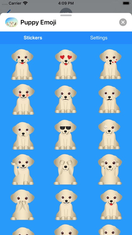 Puppy Emoji Stickers