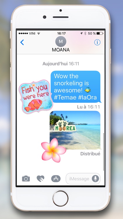 Tahiti Stickers for iMessage screenshot-3