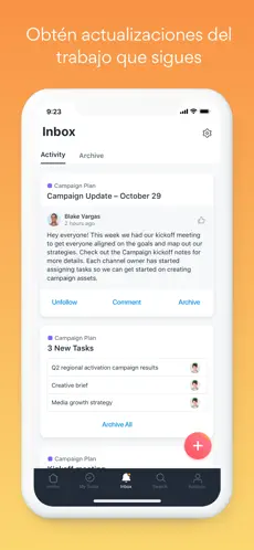 Imágen 2 Asana: Tu gestor de trabajo iphone