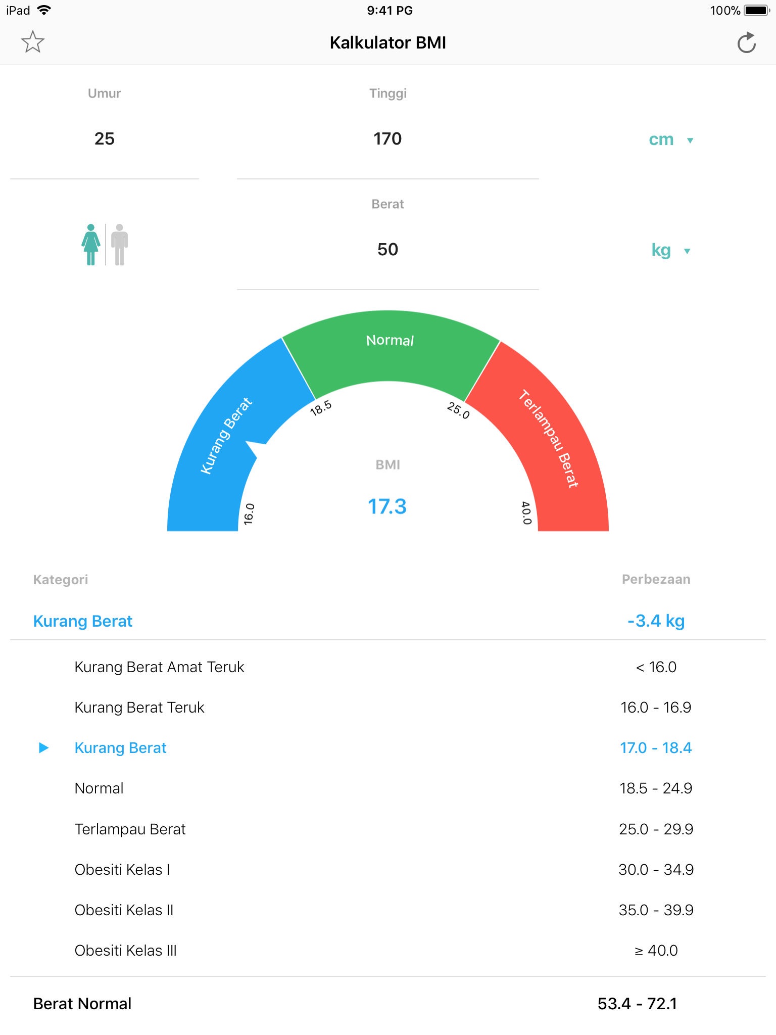 BMI Calculator – Weight Loss screenshot 3