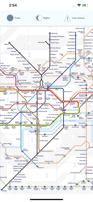 London Tube Map - Underground