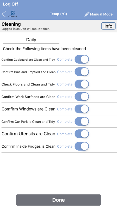 How to cancel & delete Comark Kitchen Checks from iphone & ipad 4