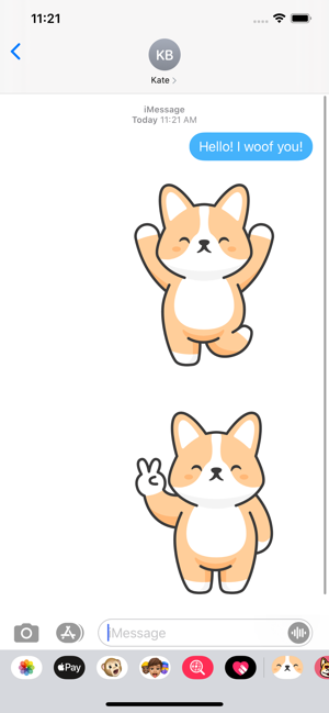 Kawaii Corgi Welsh Stickers(圖1)-速報App