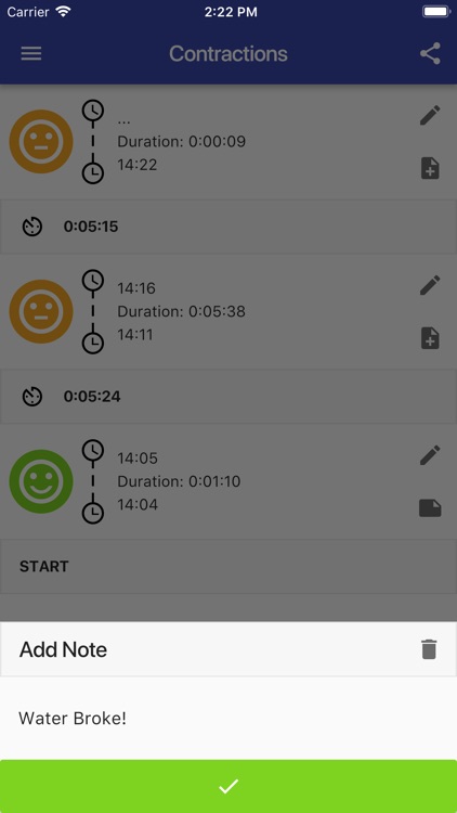 Easy Contraction Timer