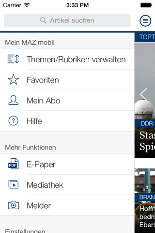 MAZ mobil screenshot 4