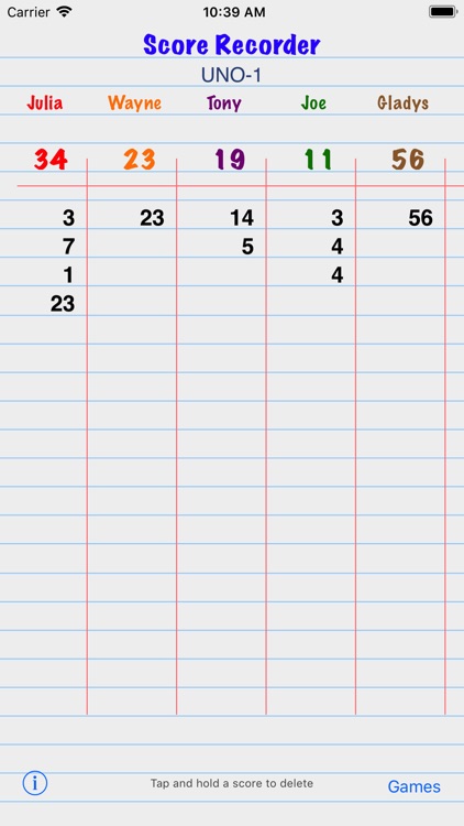 Score Recorder
